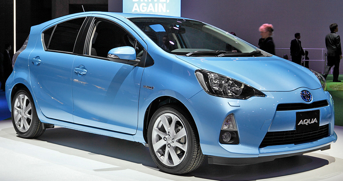 First generation Toyota Aqua hybrid in Japan