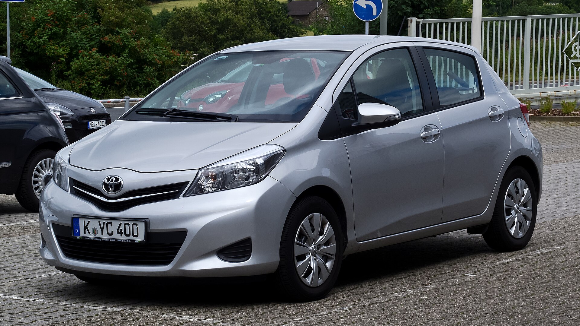 Toyota Yaris (XP130) front view, third-generation model