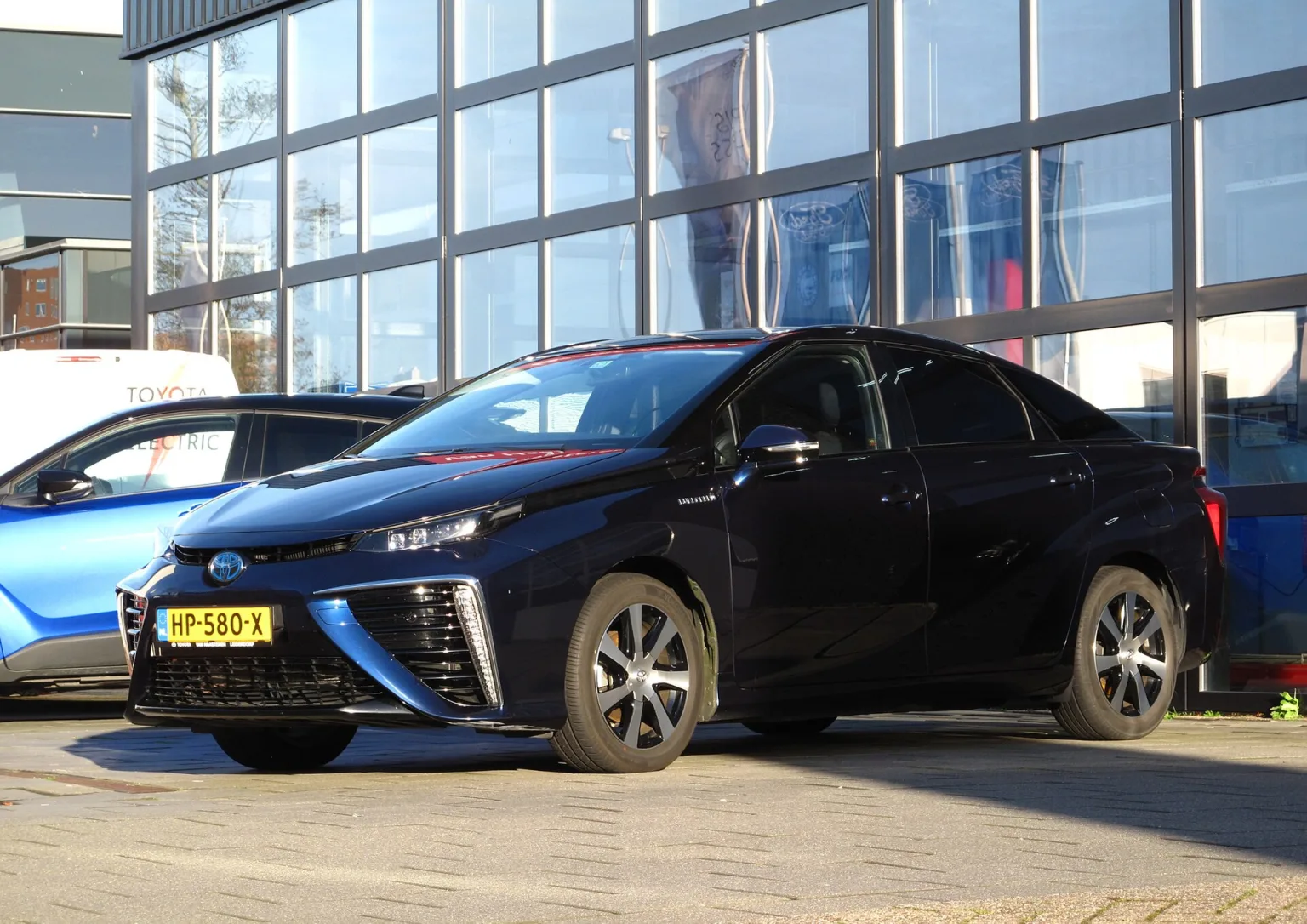 2015 Toyota Mirai FCV, the hydrogen-powered sedan from Toyota.