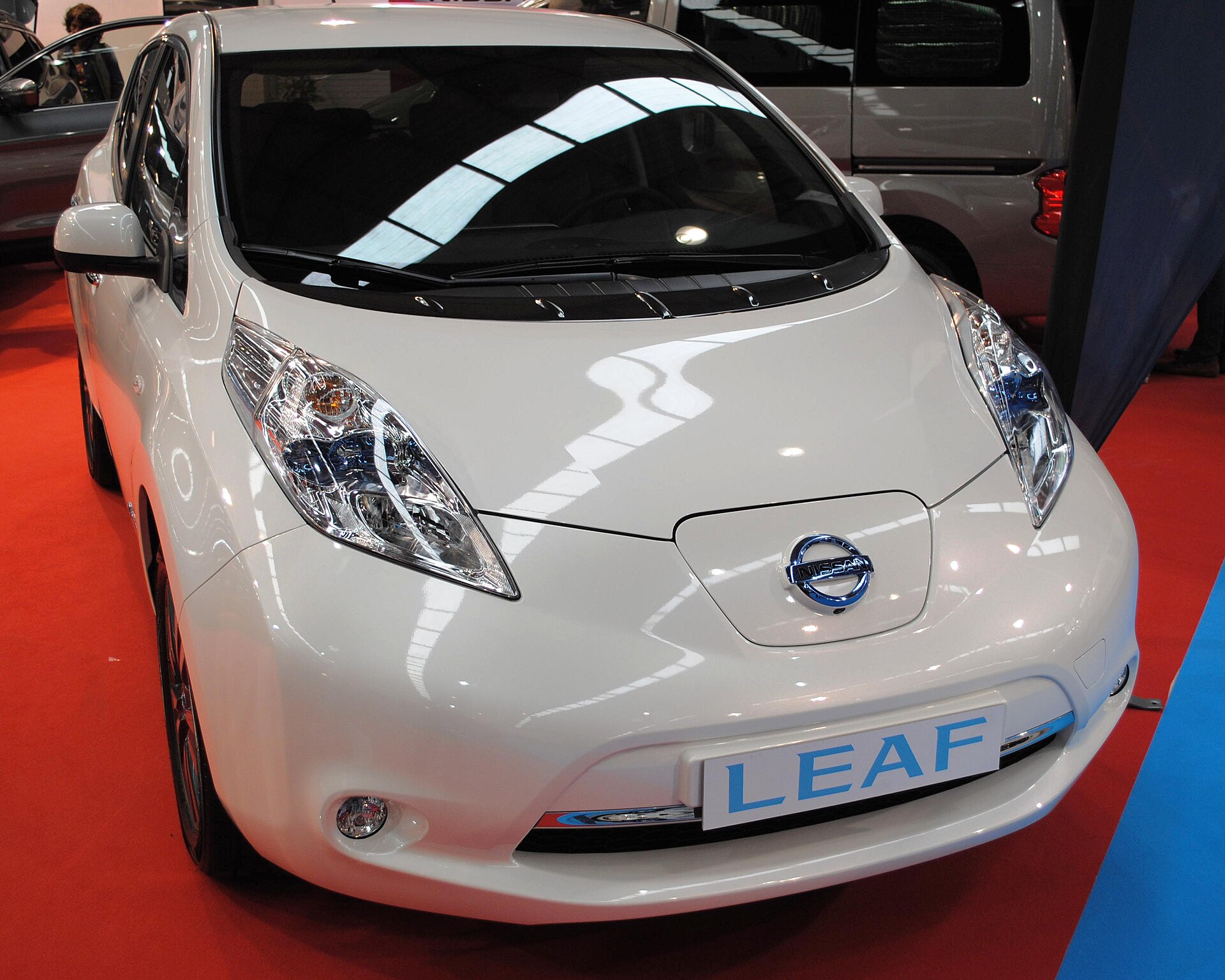 2014 Nissan Leaf on display at IFEVI, Spain