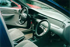 Dual control car, suitable for driving instruction.
