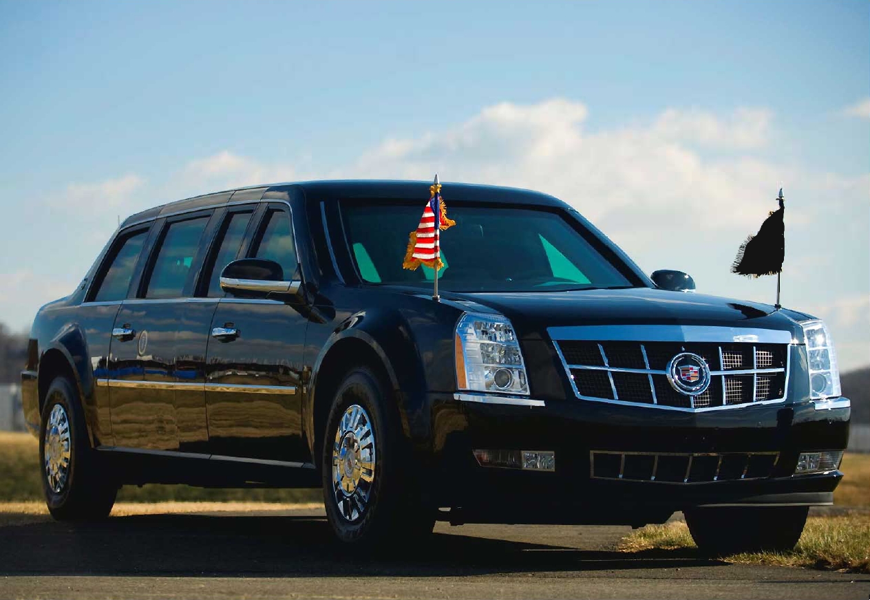 2009 US Secret Service presidential limousine, press release image.
