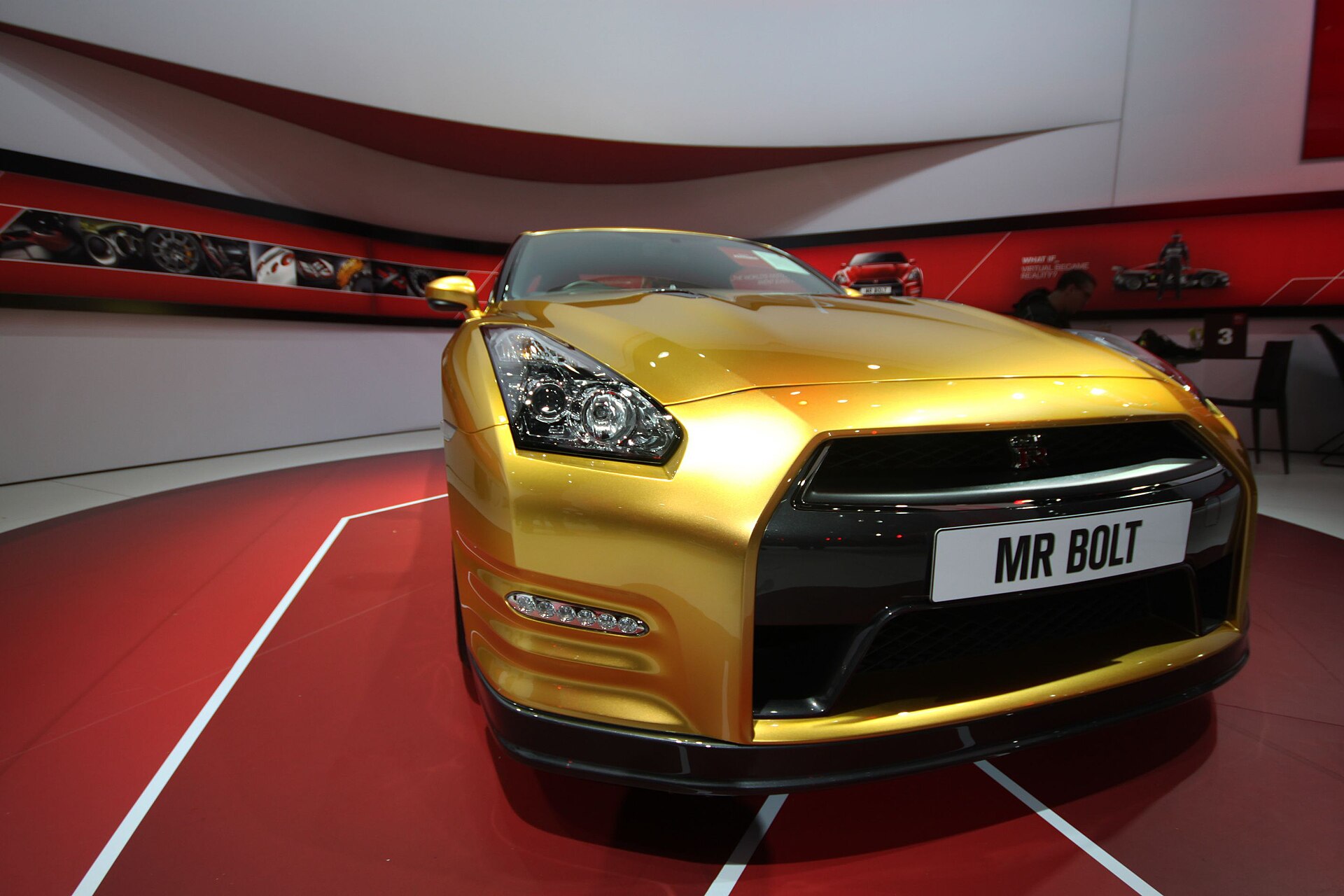 Usain Bolt's Nissan GT-R, photographed in 2012.