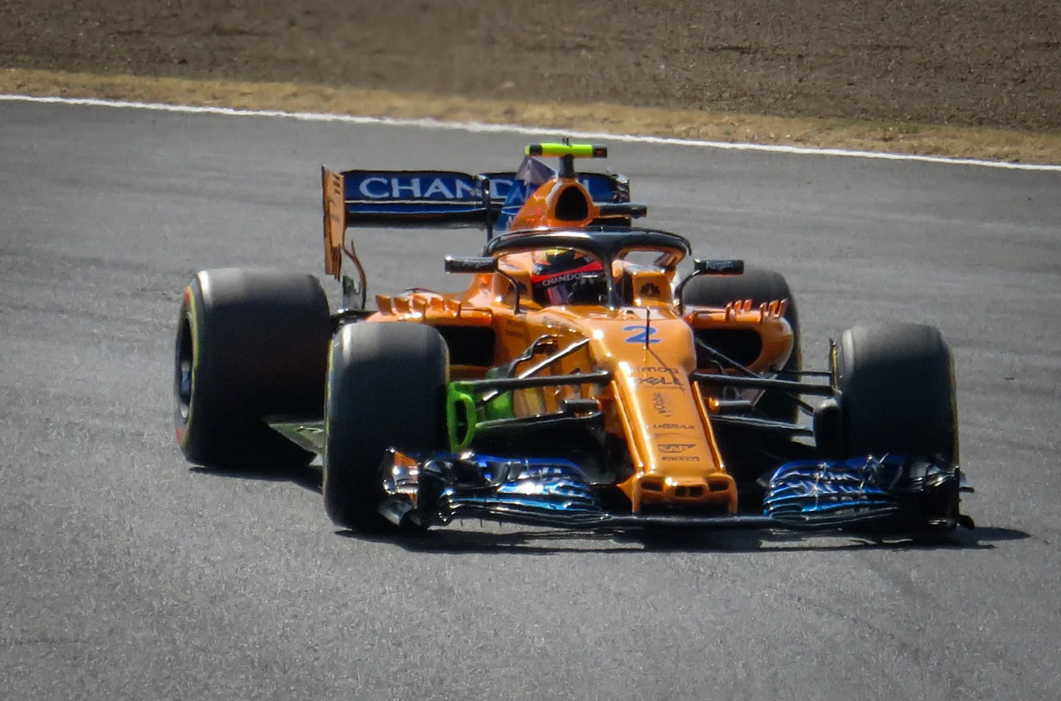 Stoffel Vandoorne driving for McLaren F1 Team