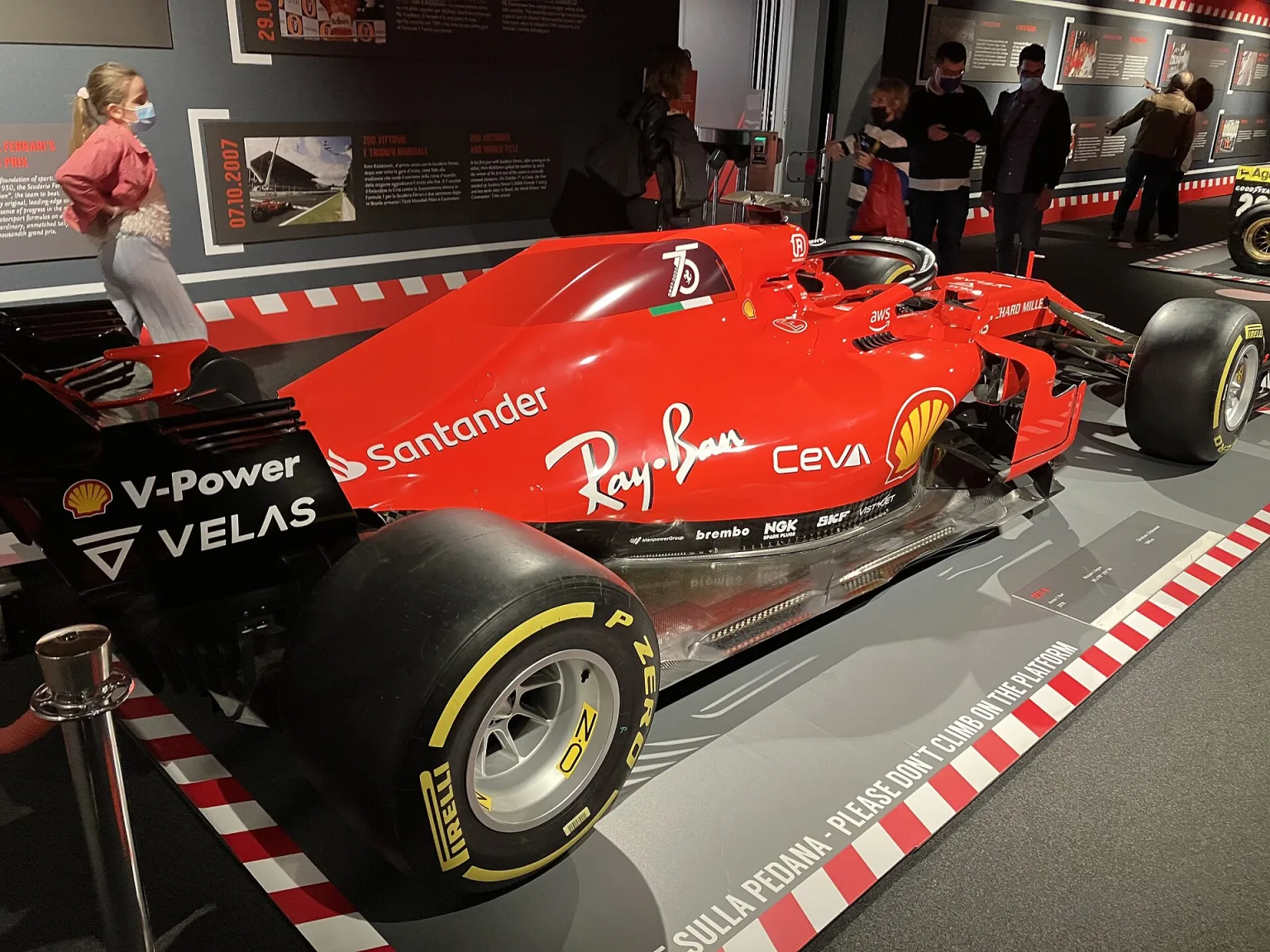 2018 Ferrari SF71H, the car driven by Vettel for Ferrari in 2018.