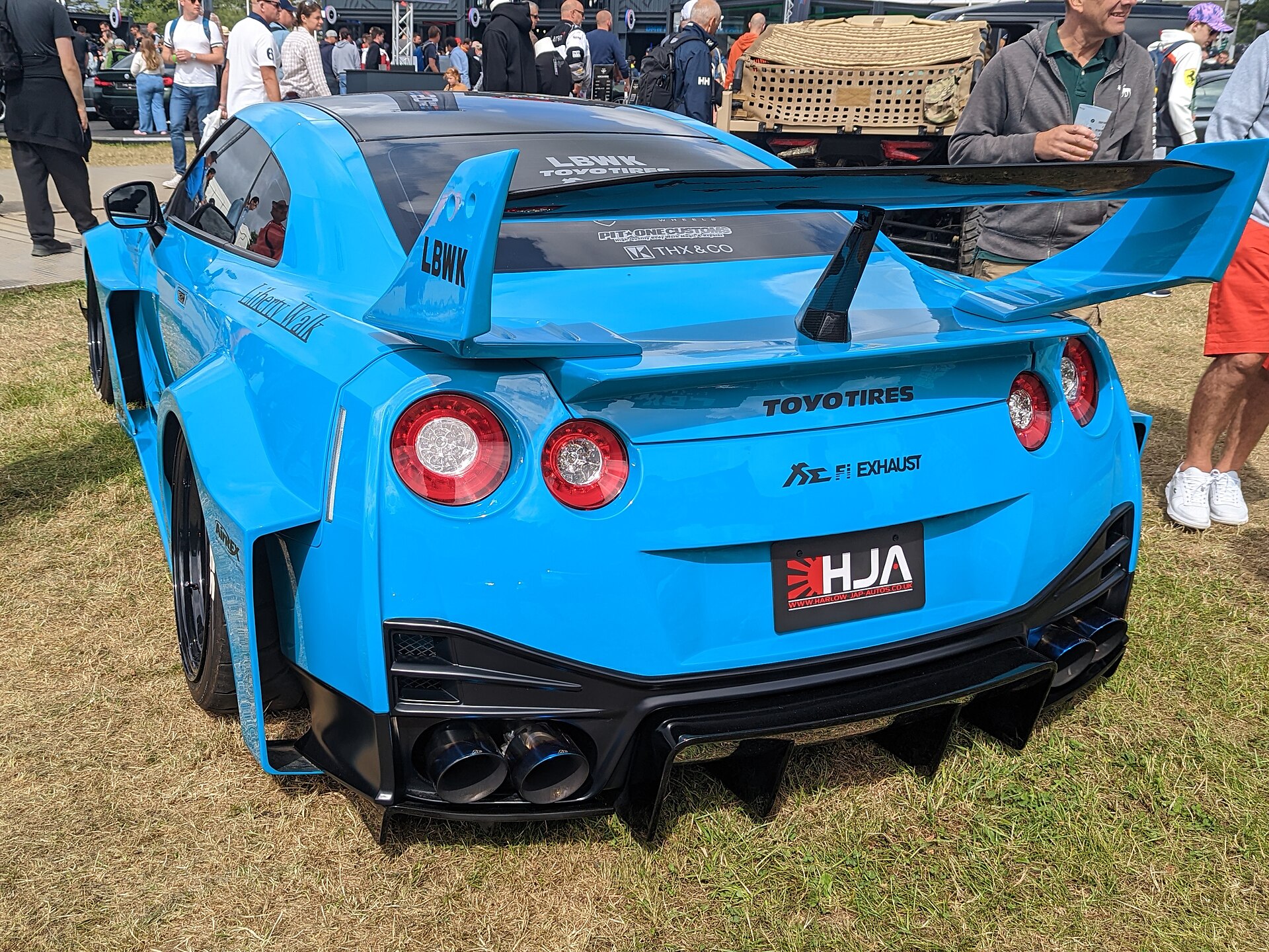 Nissan GT-R with Liberty Walk body kit