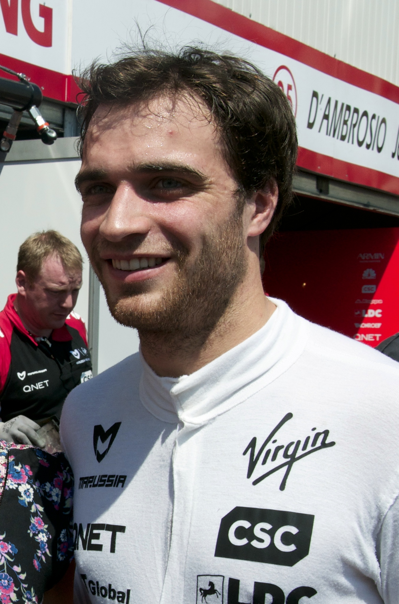 Jérôme d'Ambrosio driving for Virgin/Marussia at Monaco, 2011