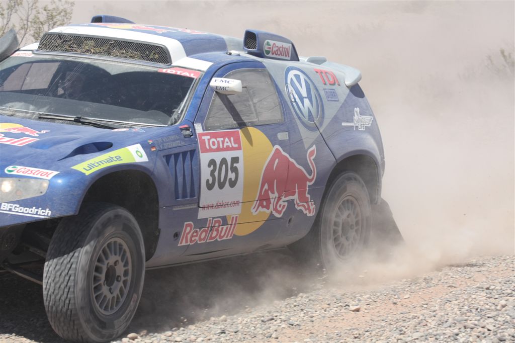 De Villiers and Von Zitzewitz's Volkswagen, 2009 Dakar Rally winning car.