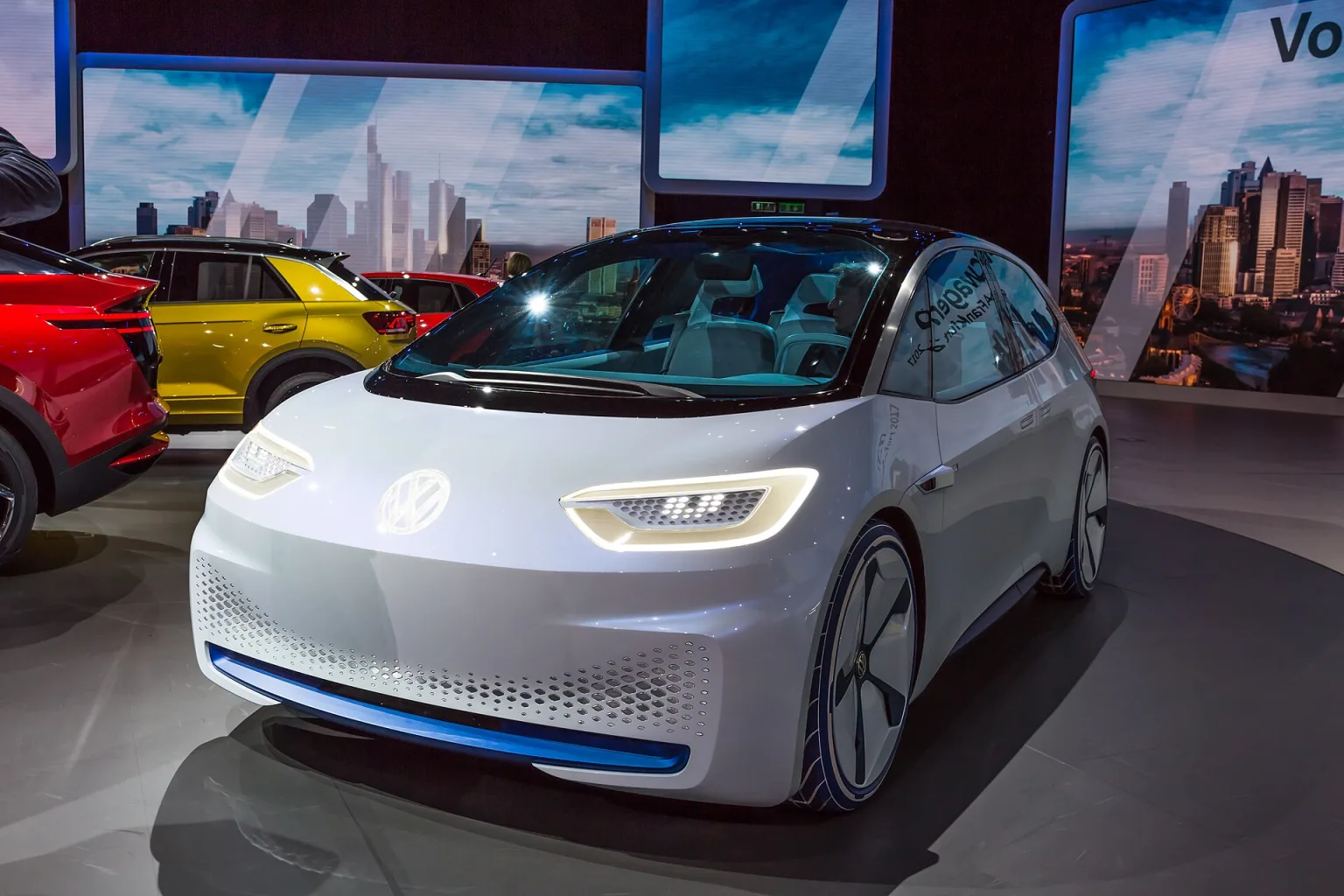 Volkswagen I.D. Concept at IAA 2017, an early MEB platform EV concept.