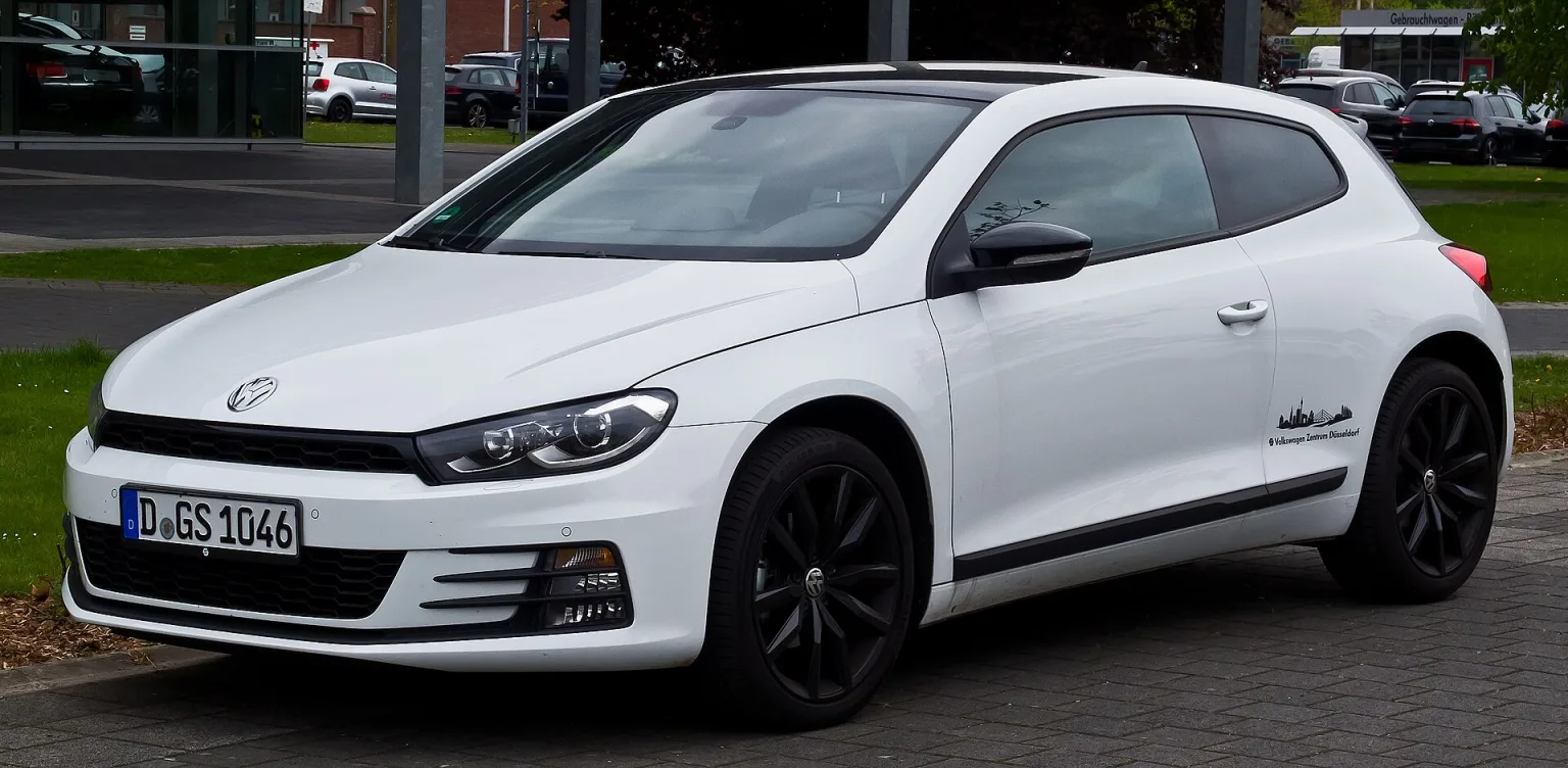2017 VW Scirocco III Facelift front view in Düsseldorf