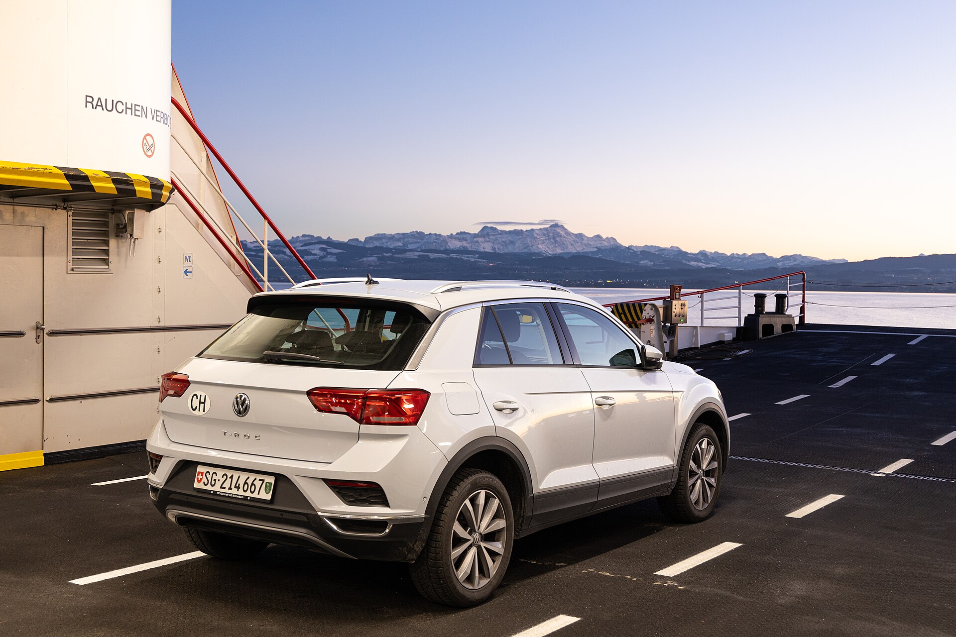Volkswagen T-Roc on Lake Constance