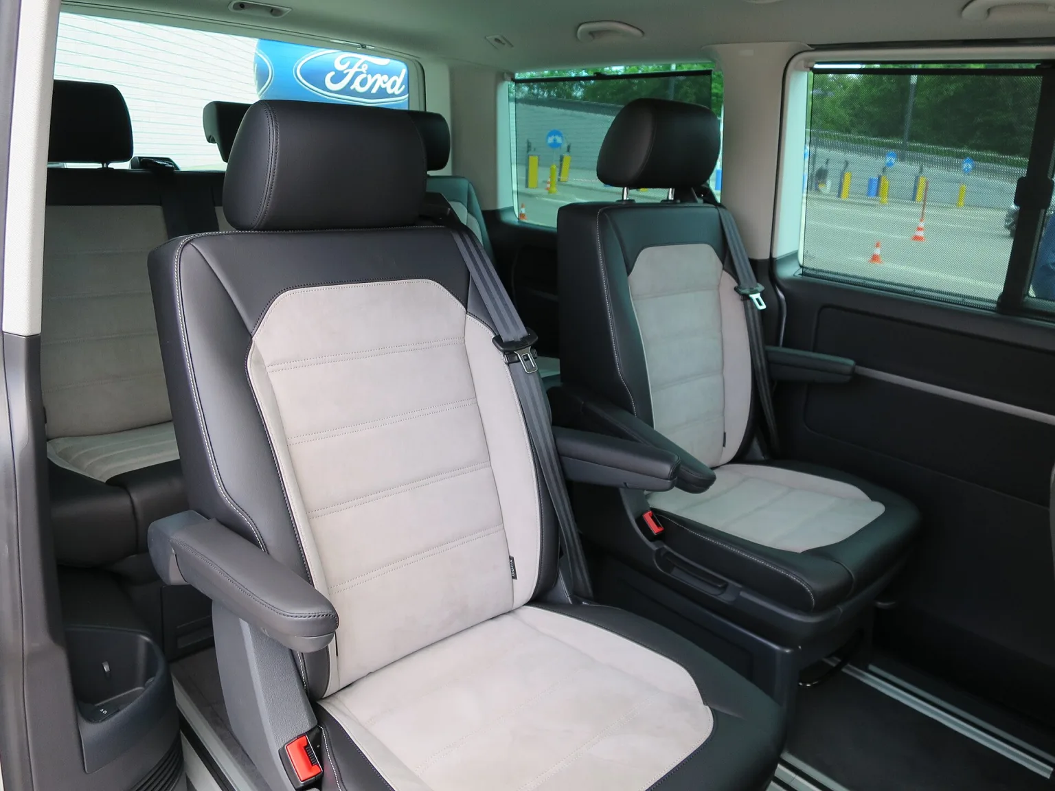 Volkswagen T6 van, front and side view