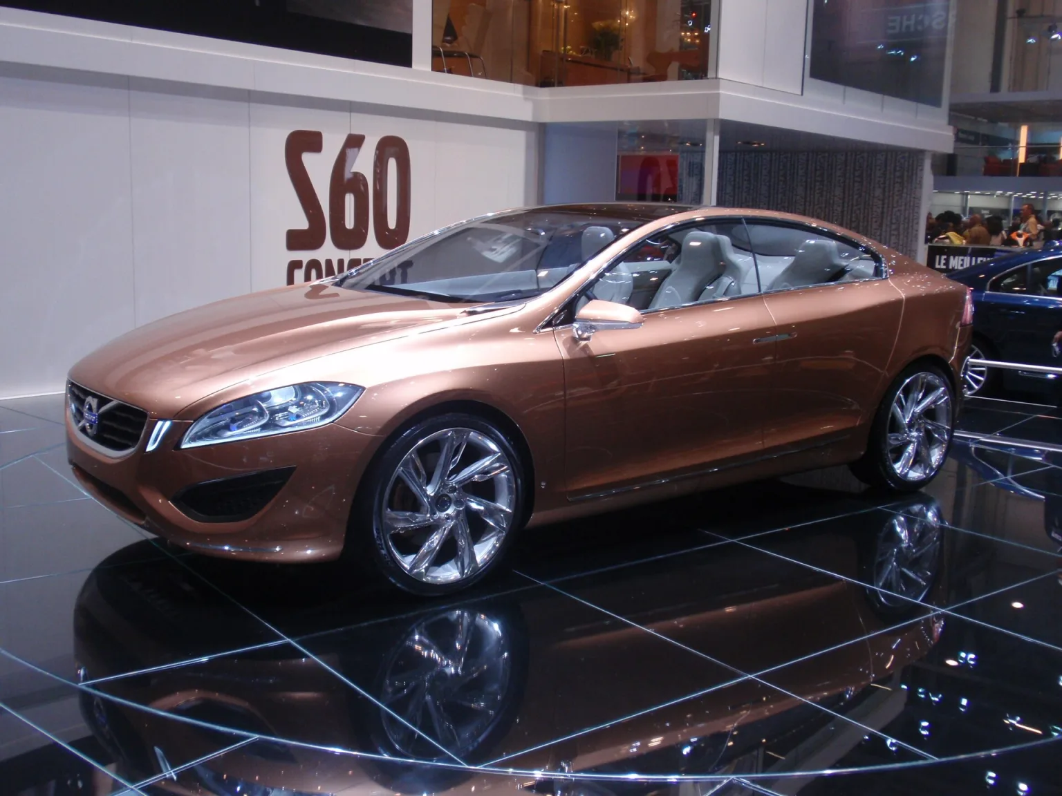 Volvo S60 Concept at an auto show, front three-quarter view.