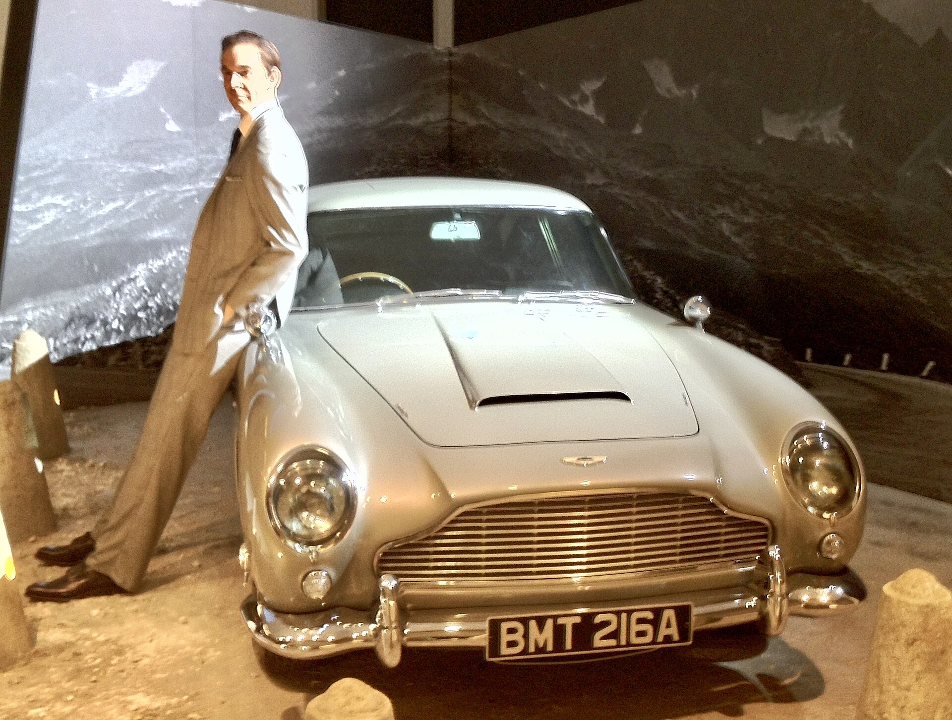Aston Martin DB5 associated with James Bond