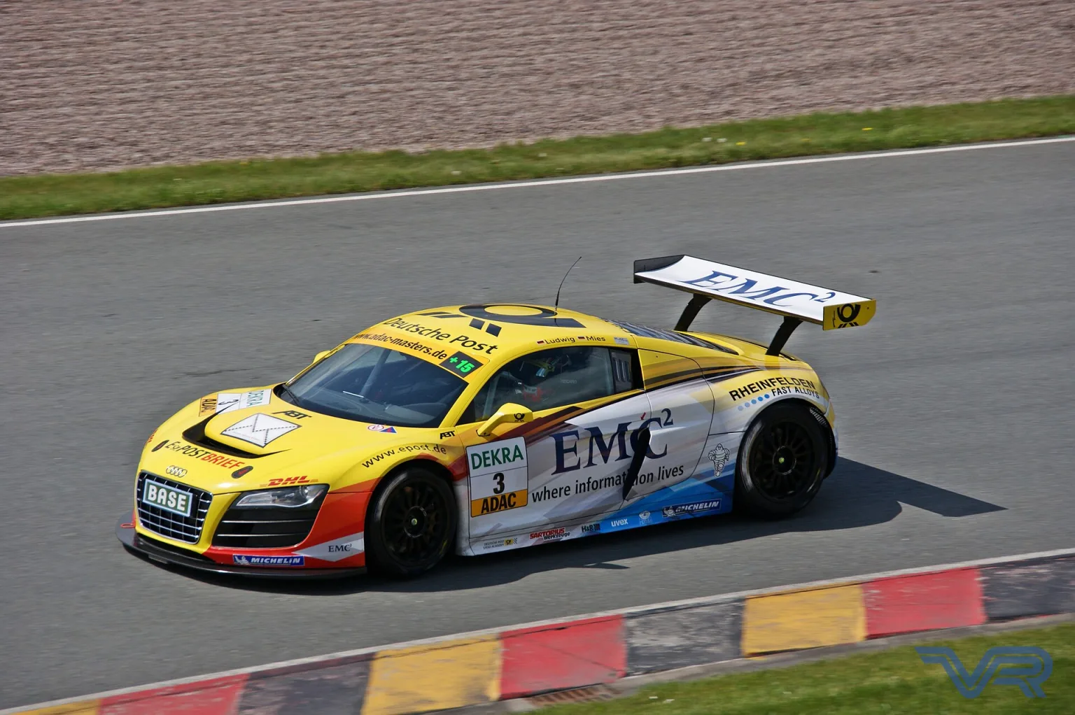 Audi R8 LMS from ABT Sportsline at the 2011 ADAC GT Masters Sachsenring event