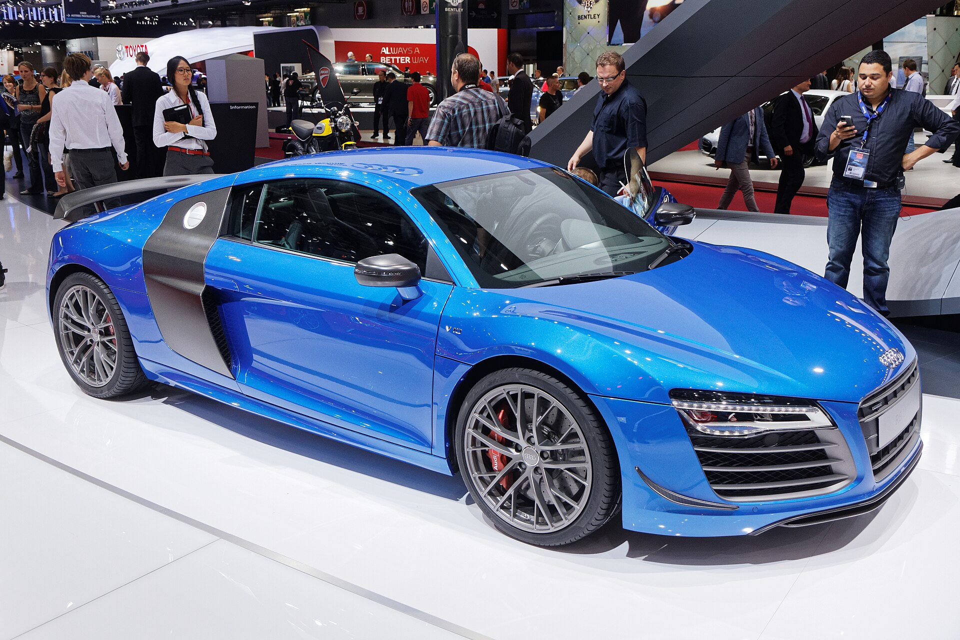 Audi R8 LMX on display at the 2014 Paris Motor Show