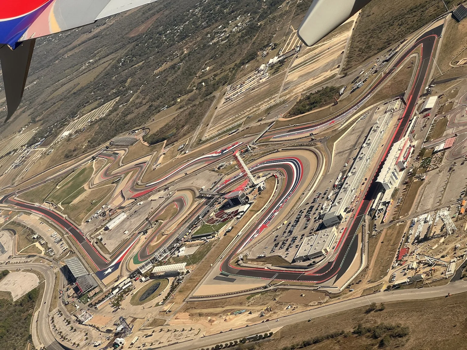 Aerial view of Circuit of the Americas