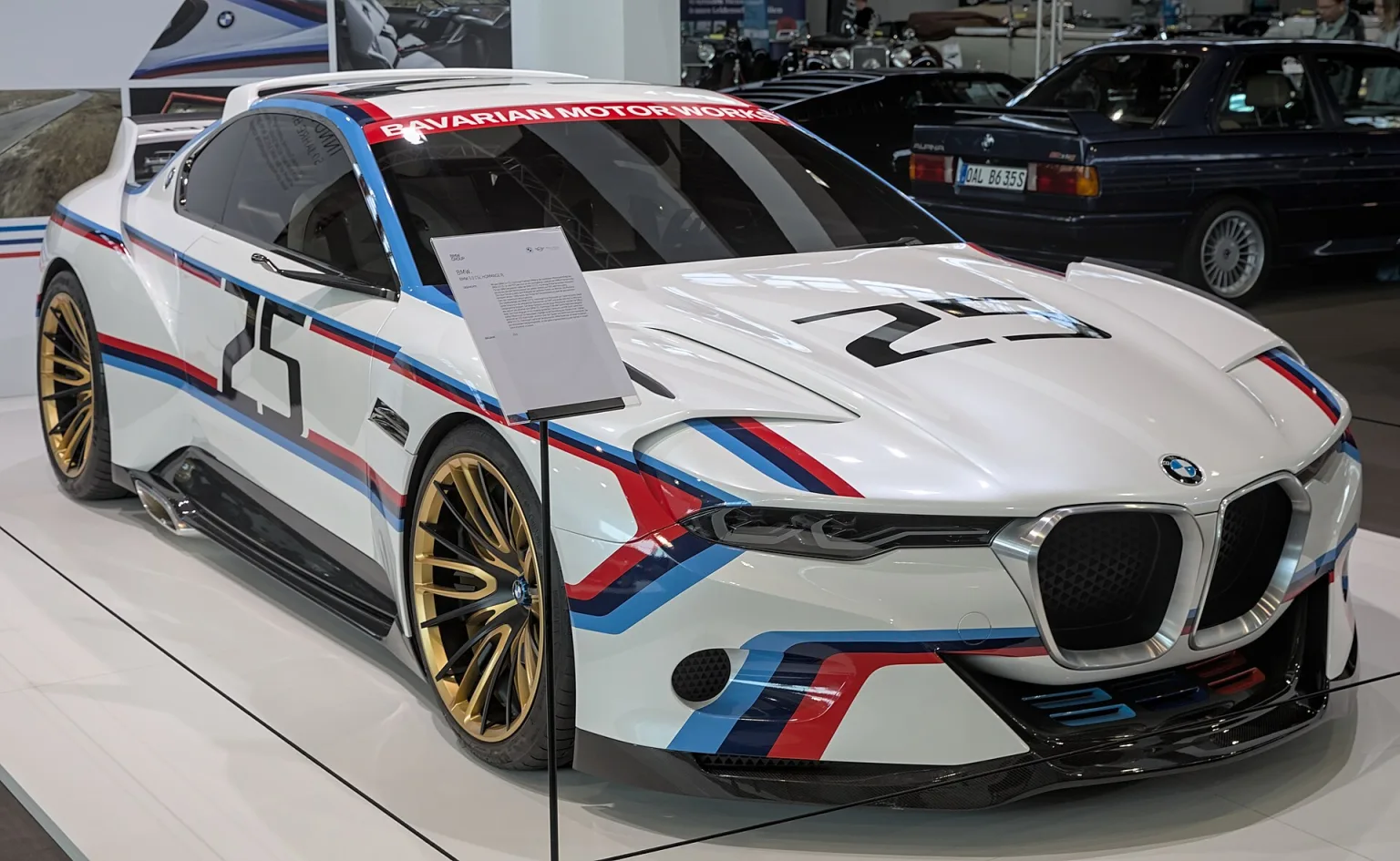 BMW 3.0 CSL Hommage R concept car on display