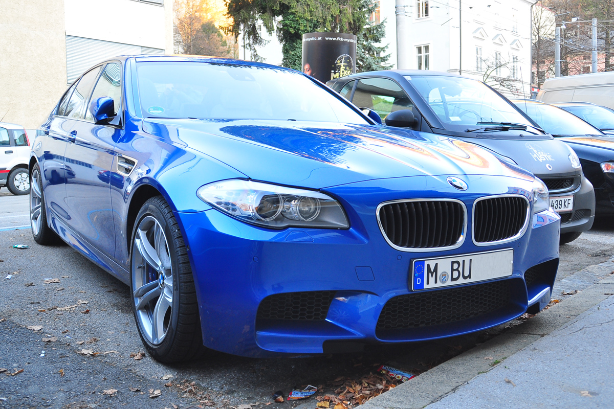 BMW M5 F10 saloon on the road