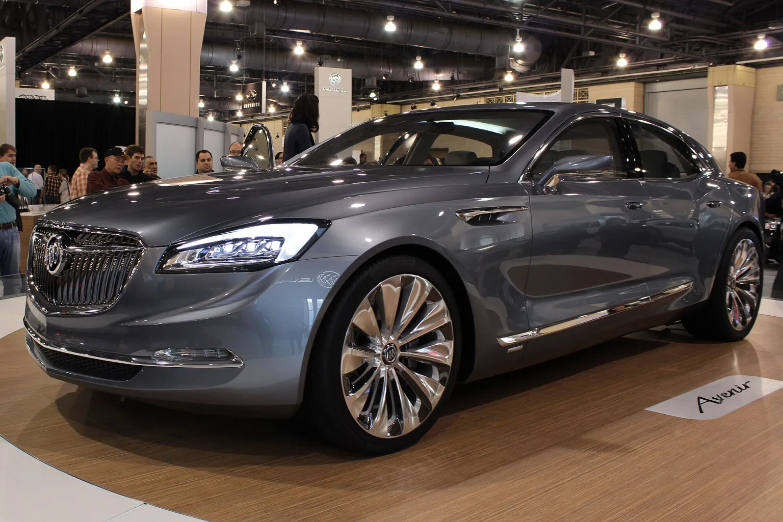 Buick Avenir concept sedan on display