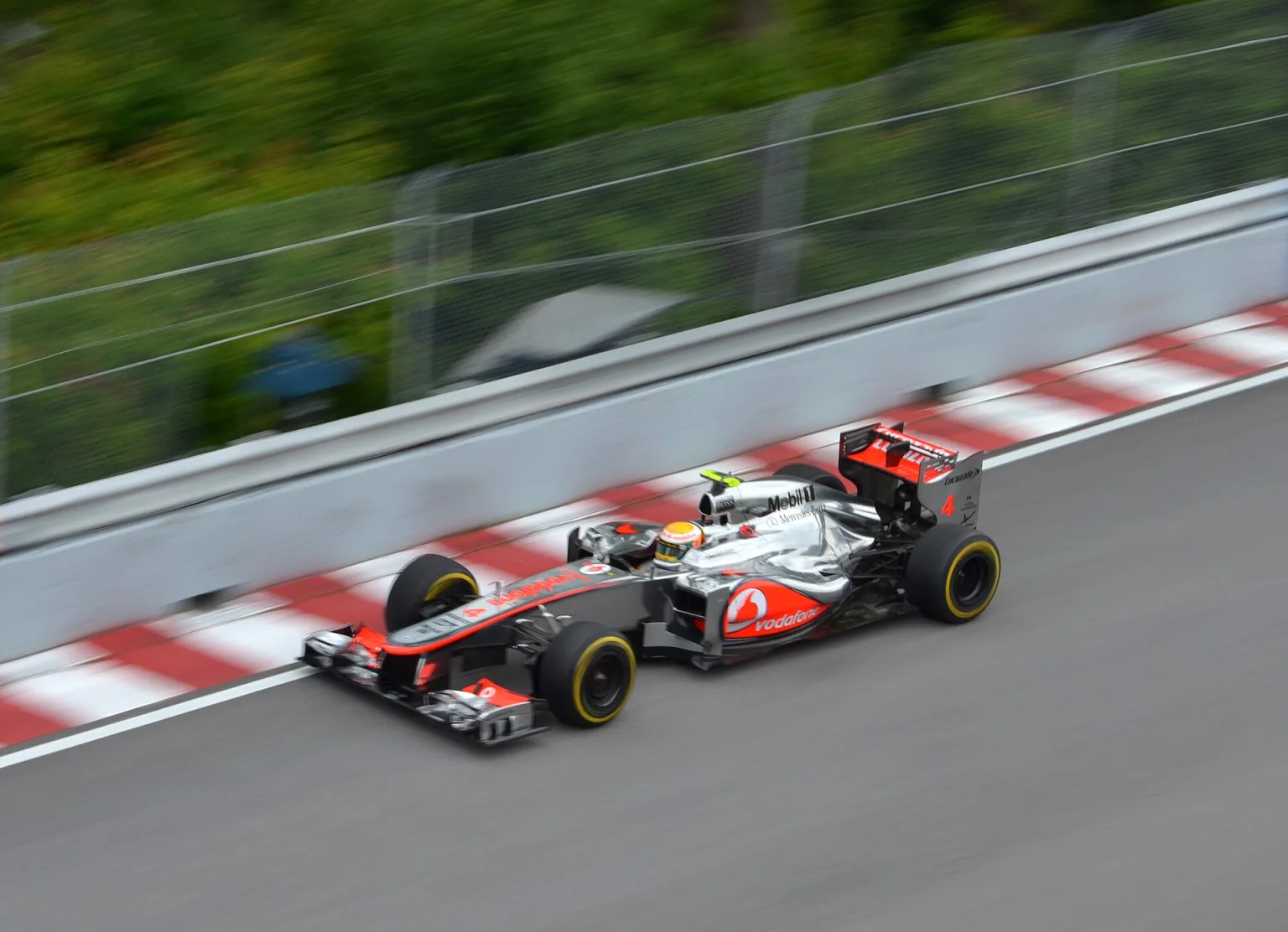 Lewis Hamilton driving the McLaren MP4-27 at the 2012 Canadian Grand Prix