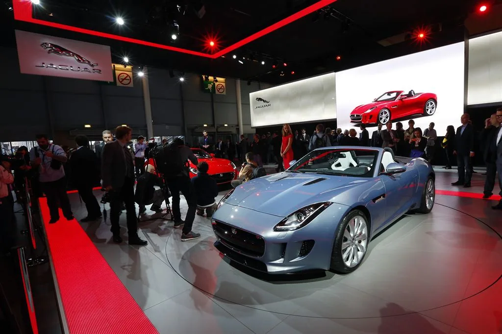 Jaguar F-Type coupe on display at the 2012 Paris Motor Show
