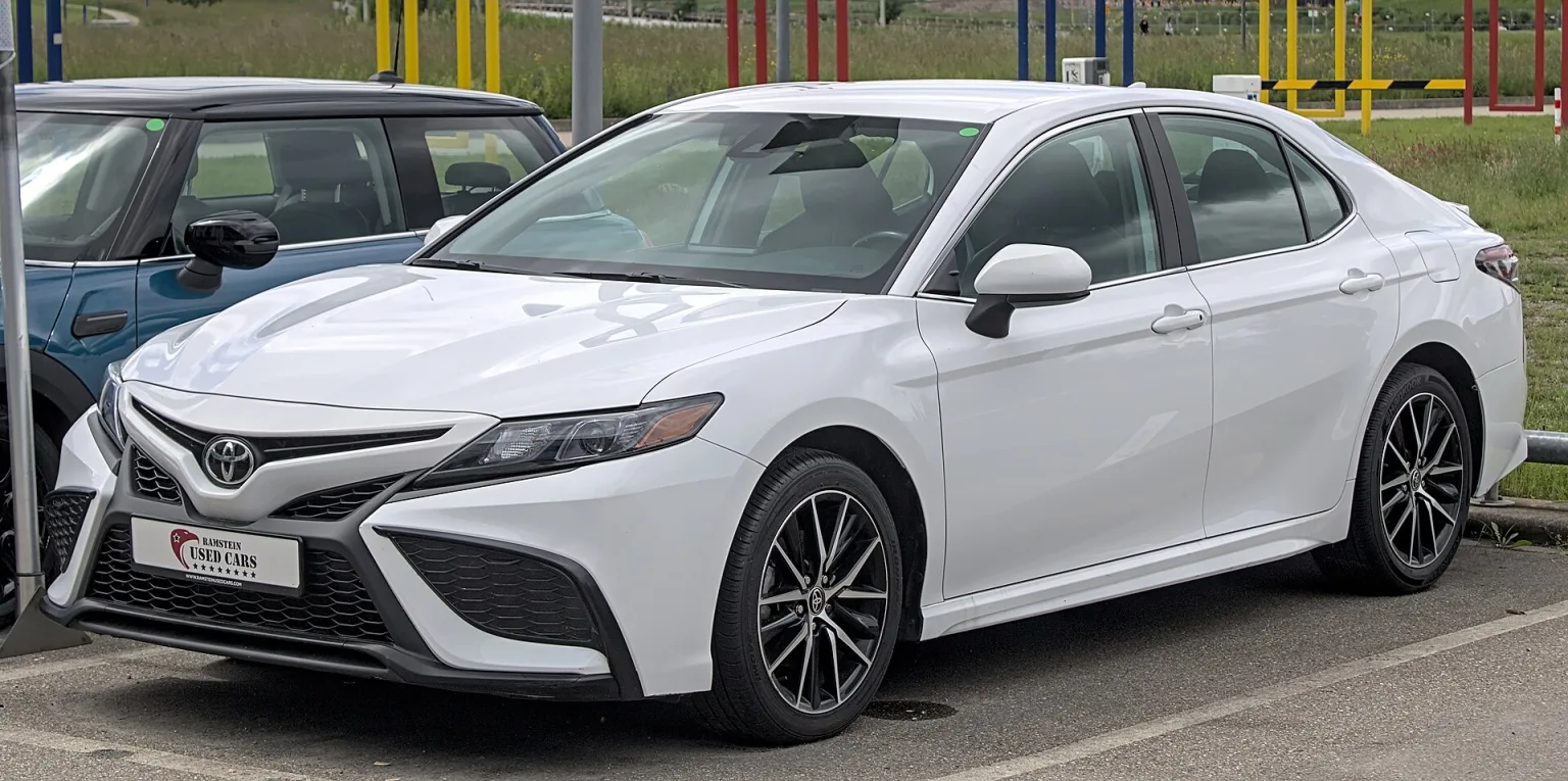 Toyota Camry (XV70) sedan on the road