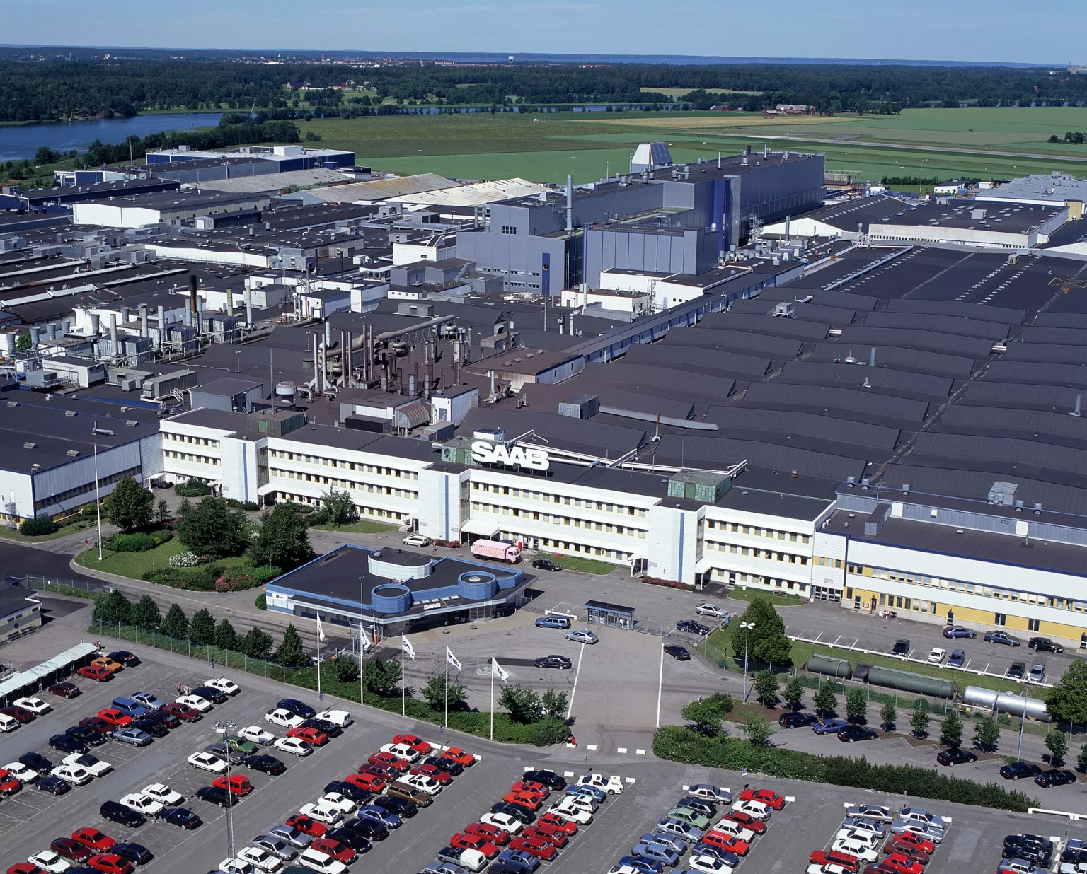 Saab Automobile factory in Trollhättan, Sweden