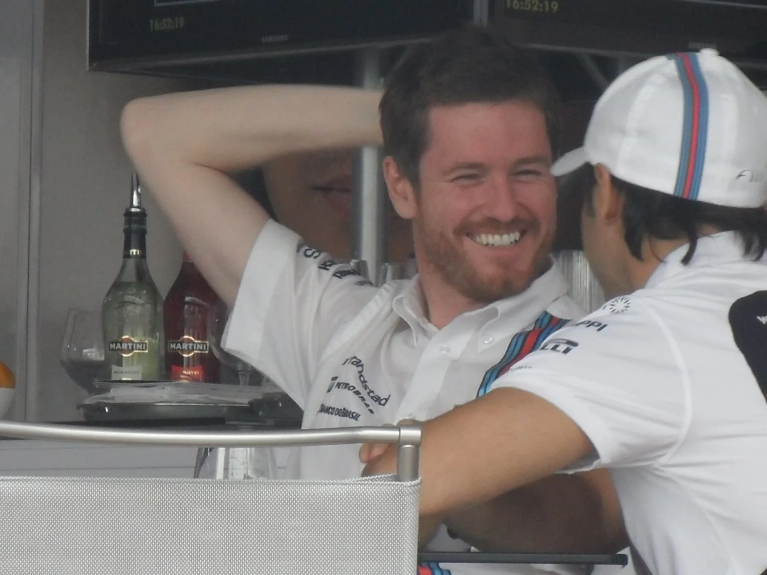Felipe Massa and Rob Smedley at the 2014 Monaco Grand Prix
