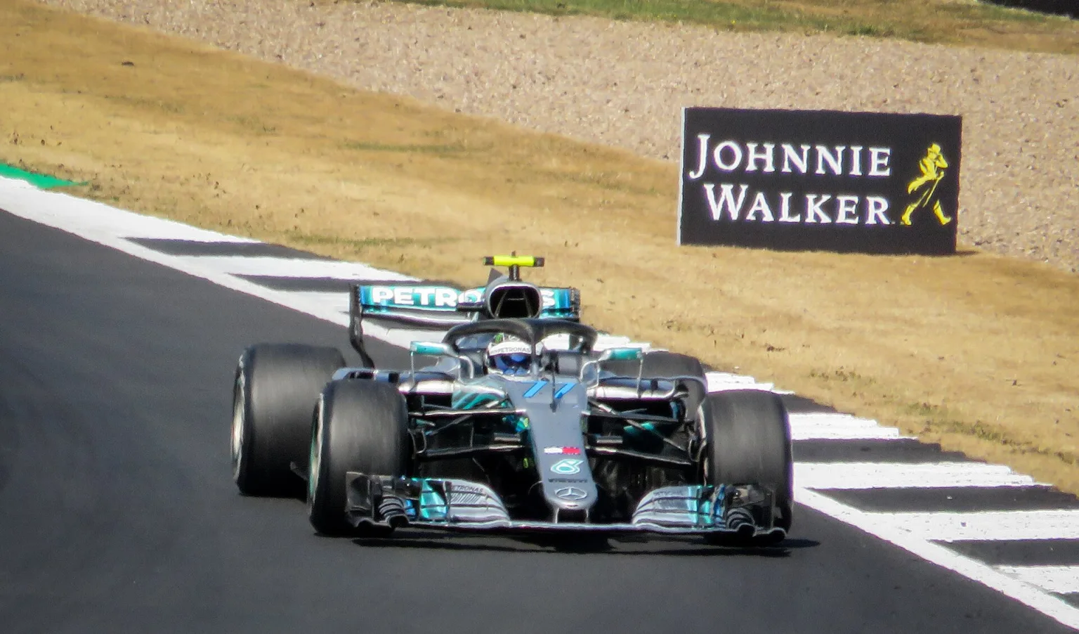 Valtteri Bottas driving for Mercedes F1 Team