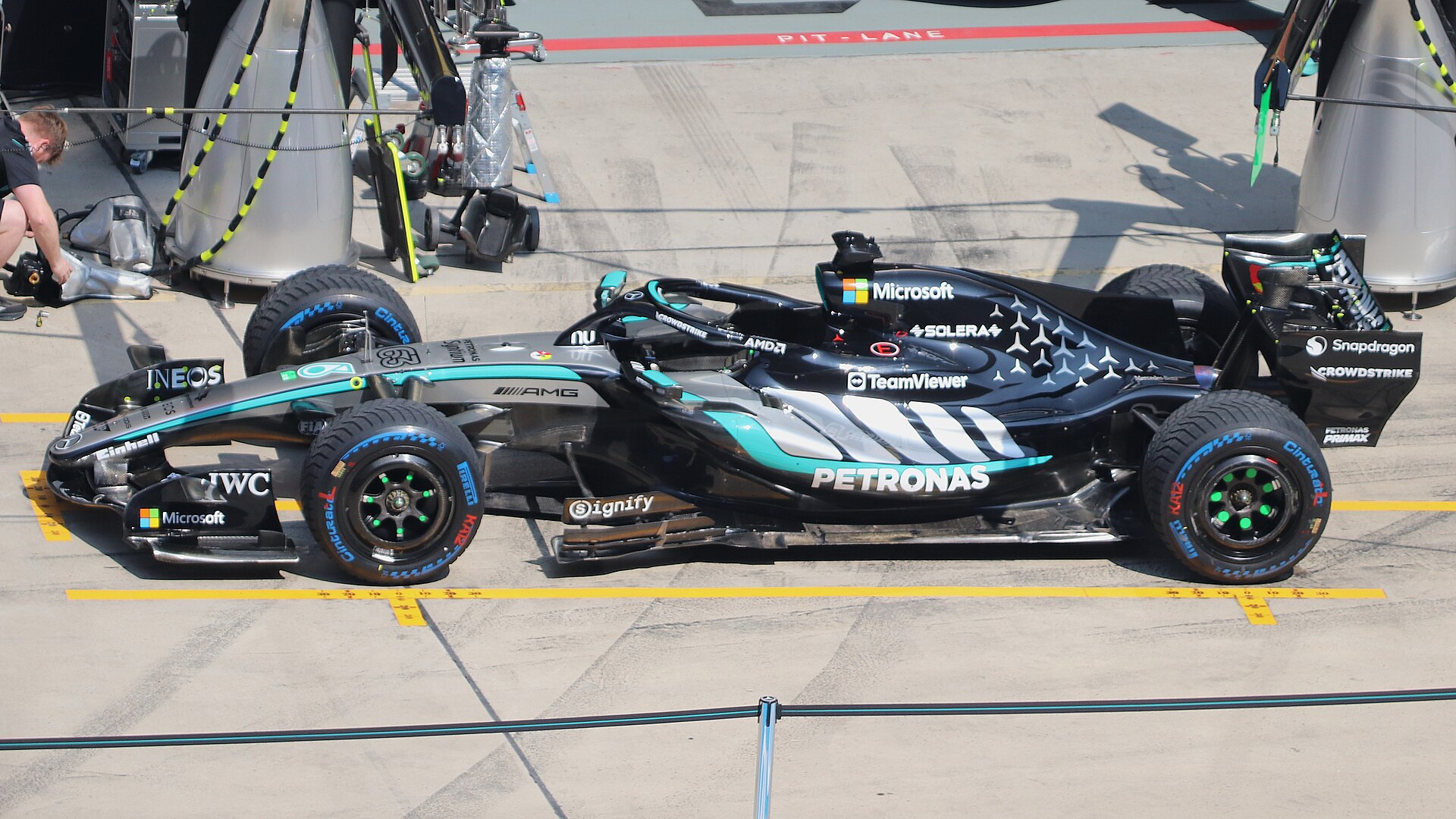 Mercedes W17 at the 2026 Chinese Grand Prix