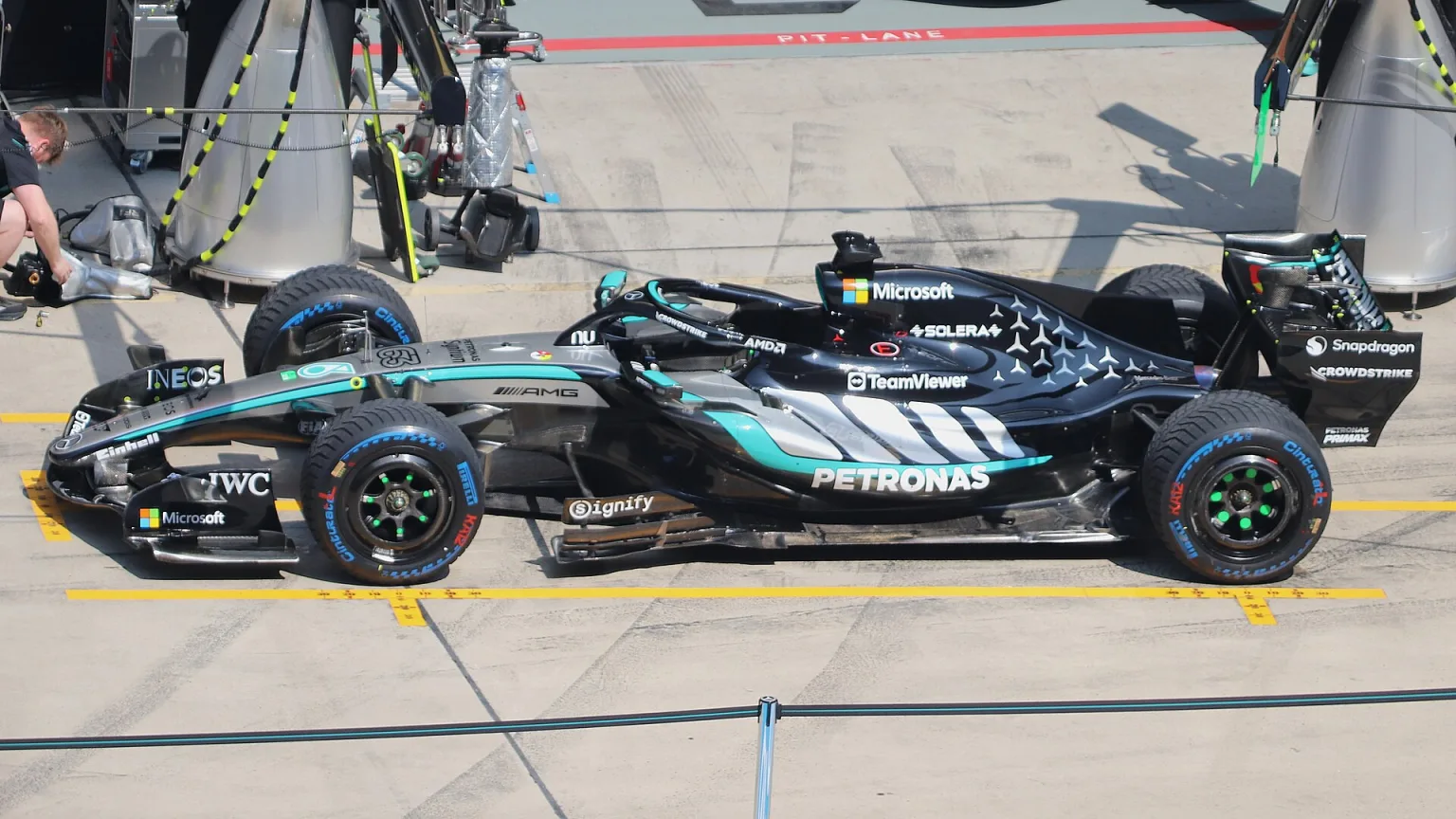 Mercedes W17 at the 2026 Chinese Grand Prix