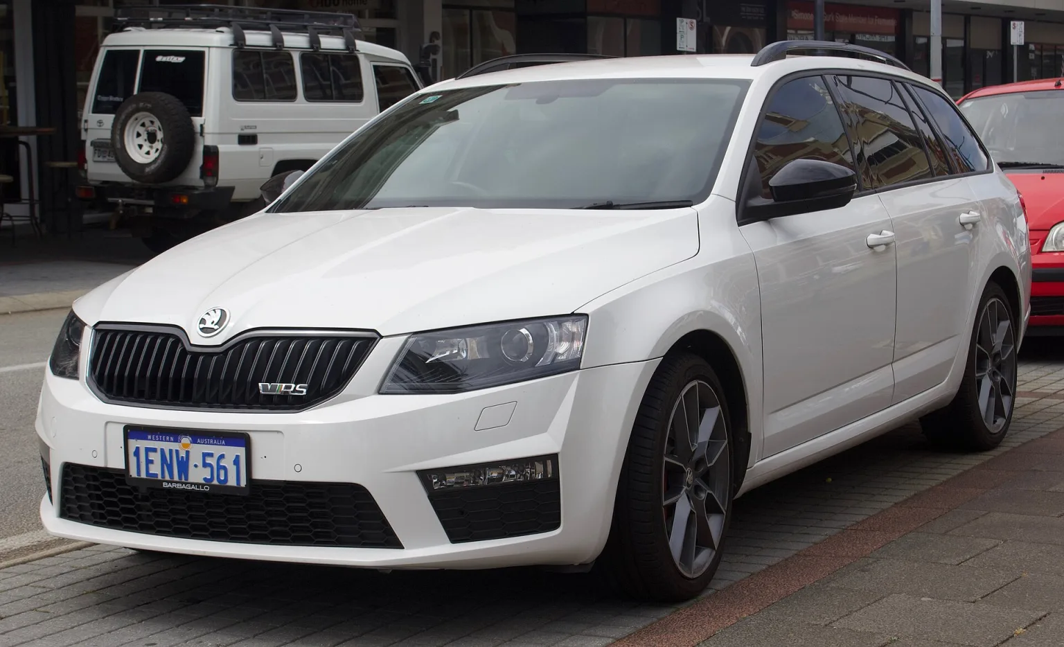 2014 Skoda Octavia vRS station wagon, front view