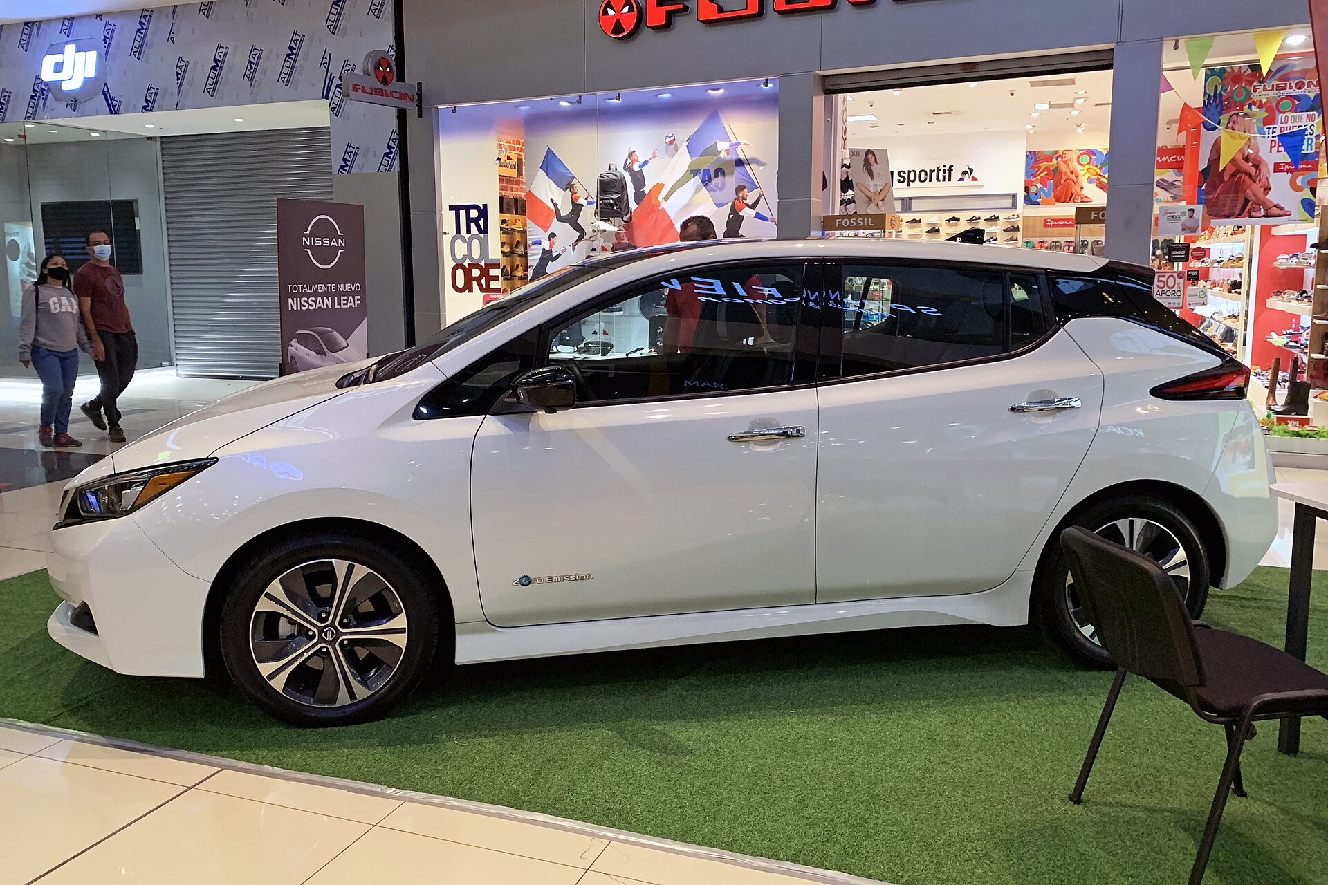 Nissan Leaf (second generation) parked on a street