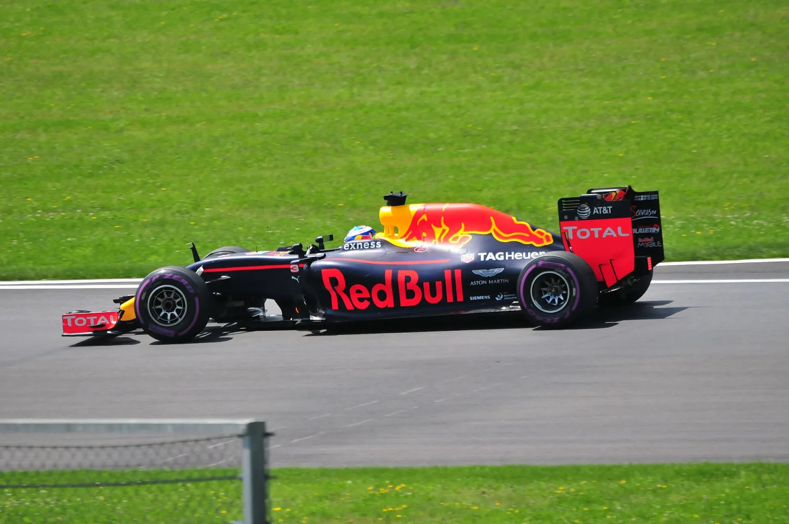 Red Bull Racing Formula One car on track during the 2016 Austrian Grand Prix