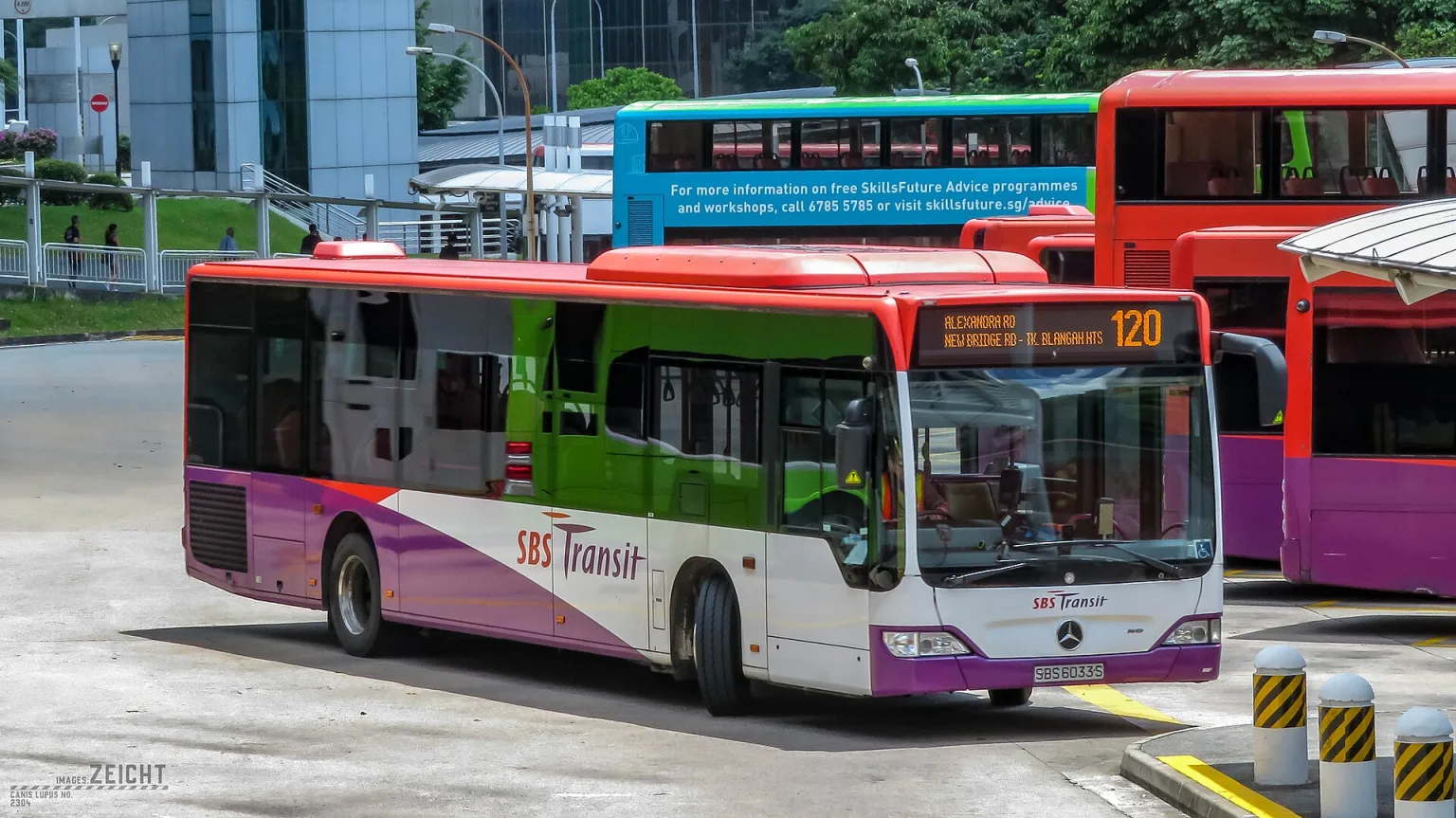SBS Transit Mercedes-Benz Citaro bus on Service 120 in Singapore