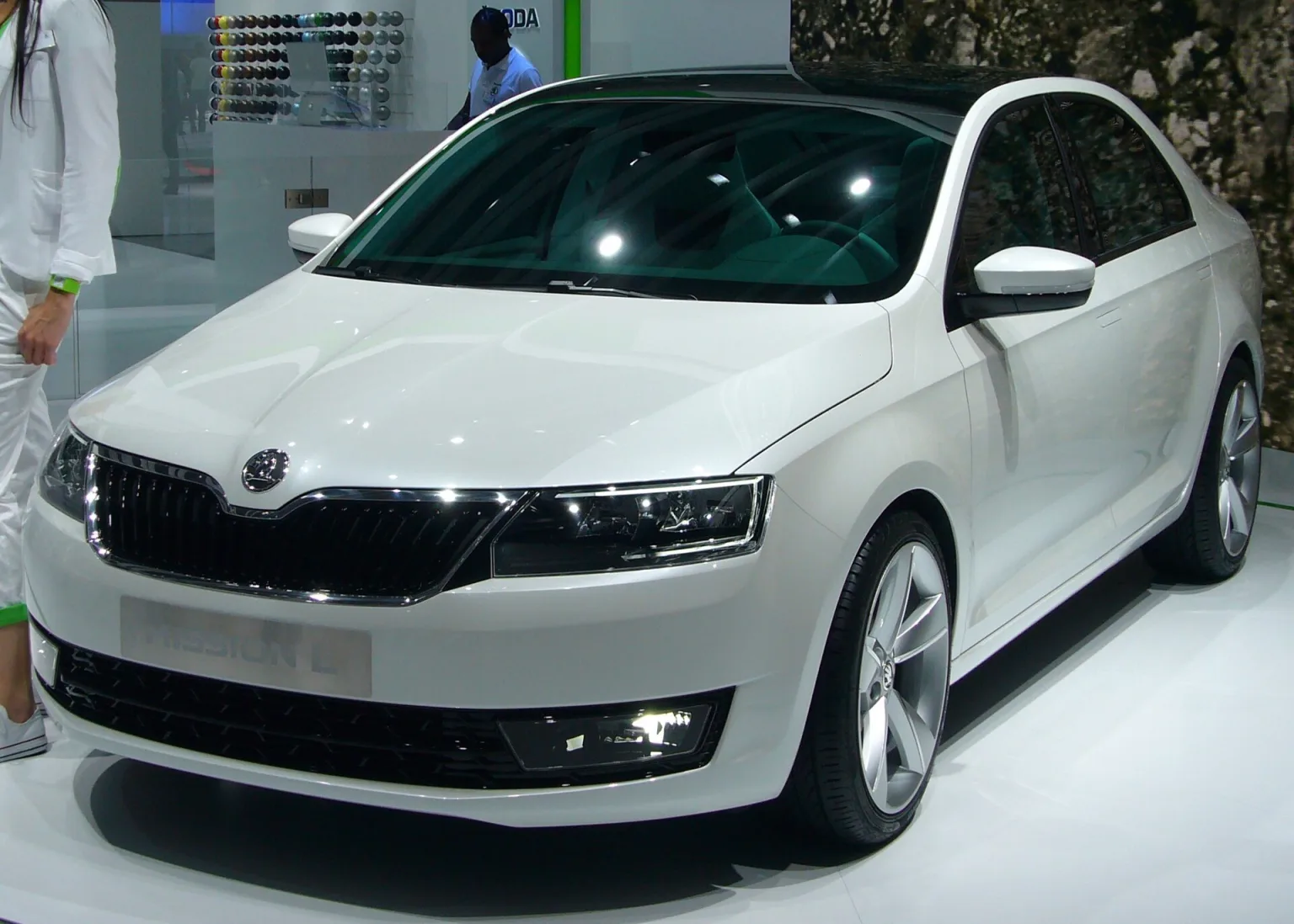 Skoda MissionL concept car, front view