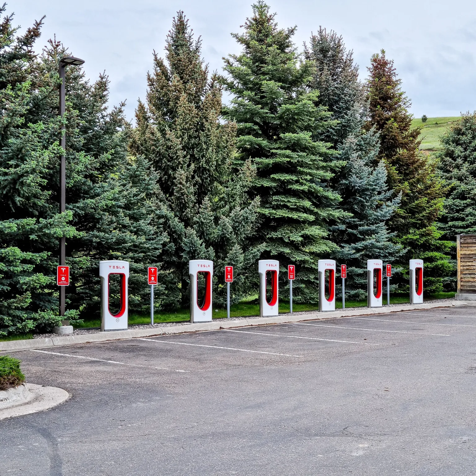 Tesla Supercharger station in Missoula, Montana
