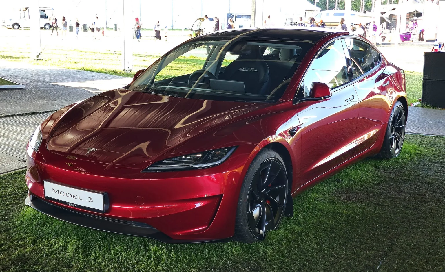 2024 Tesla Model 3 parked outdoors