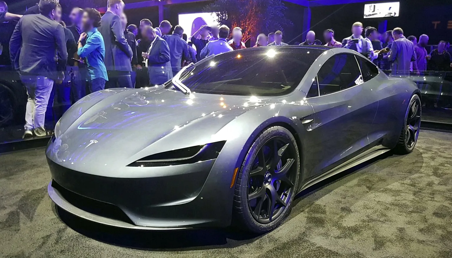 Tesla Roadster 2020 prototype on display
