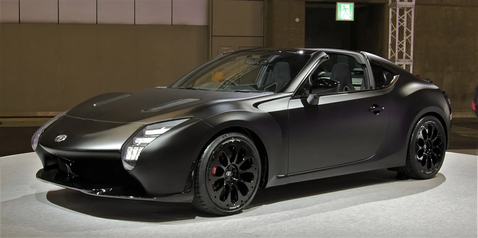 Toyota GR HV Sports Concept coupe studio front view