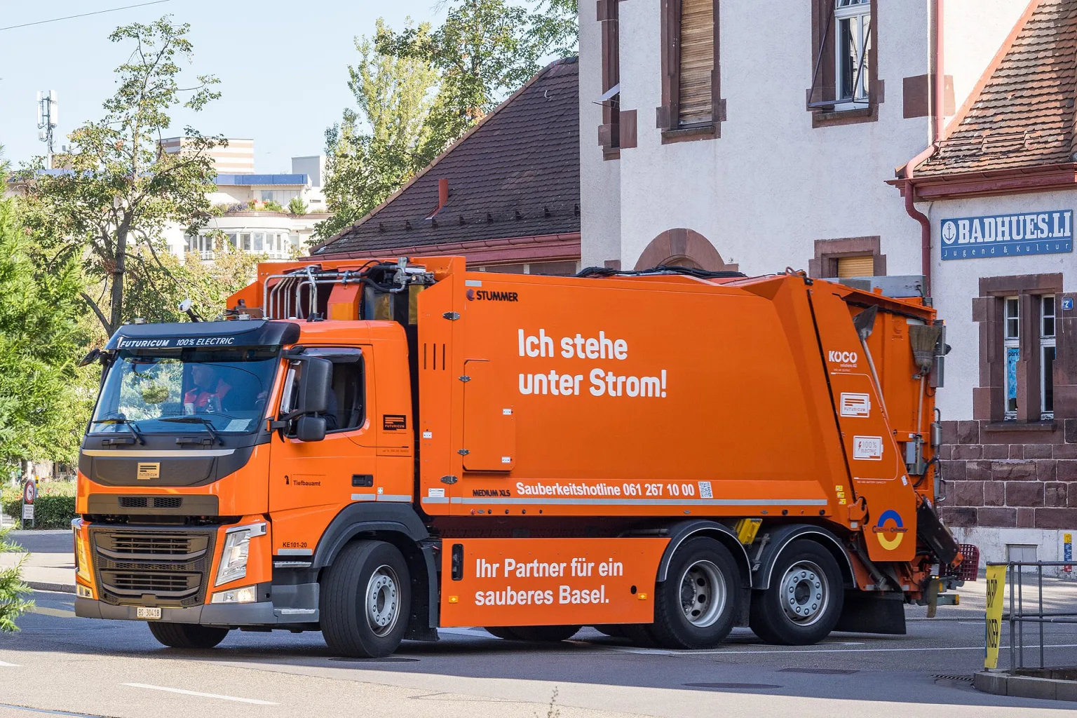 Futuricum electric refuse truck in Basel