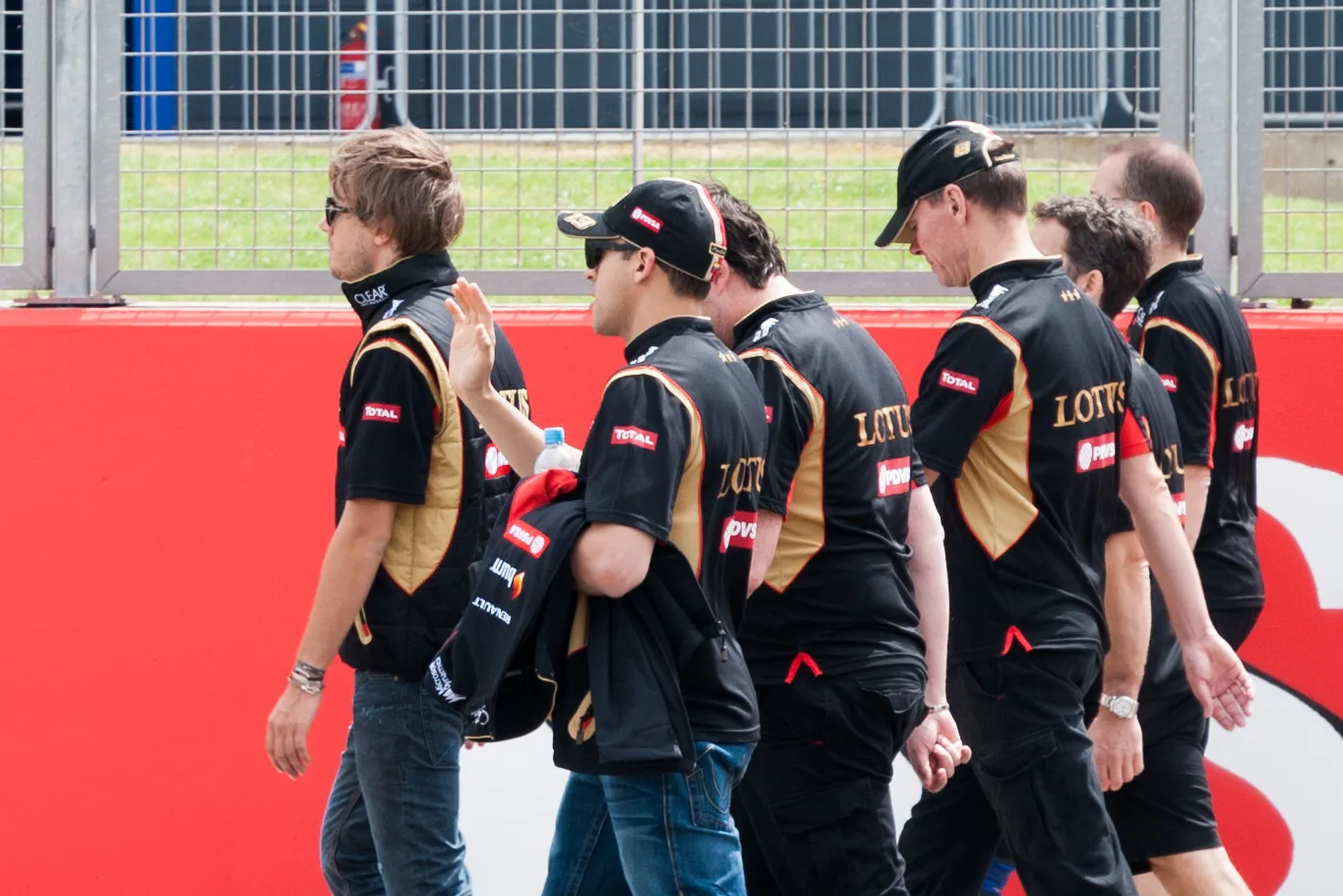 Pastor Maldonado, Lotus F1, 2014 British Grand Prix pre-practice