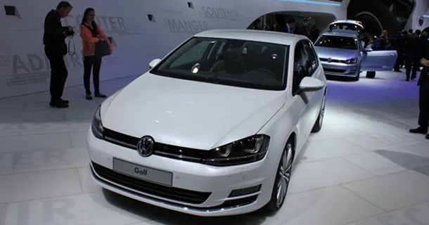 Volkswagen Golf Mk7 on display