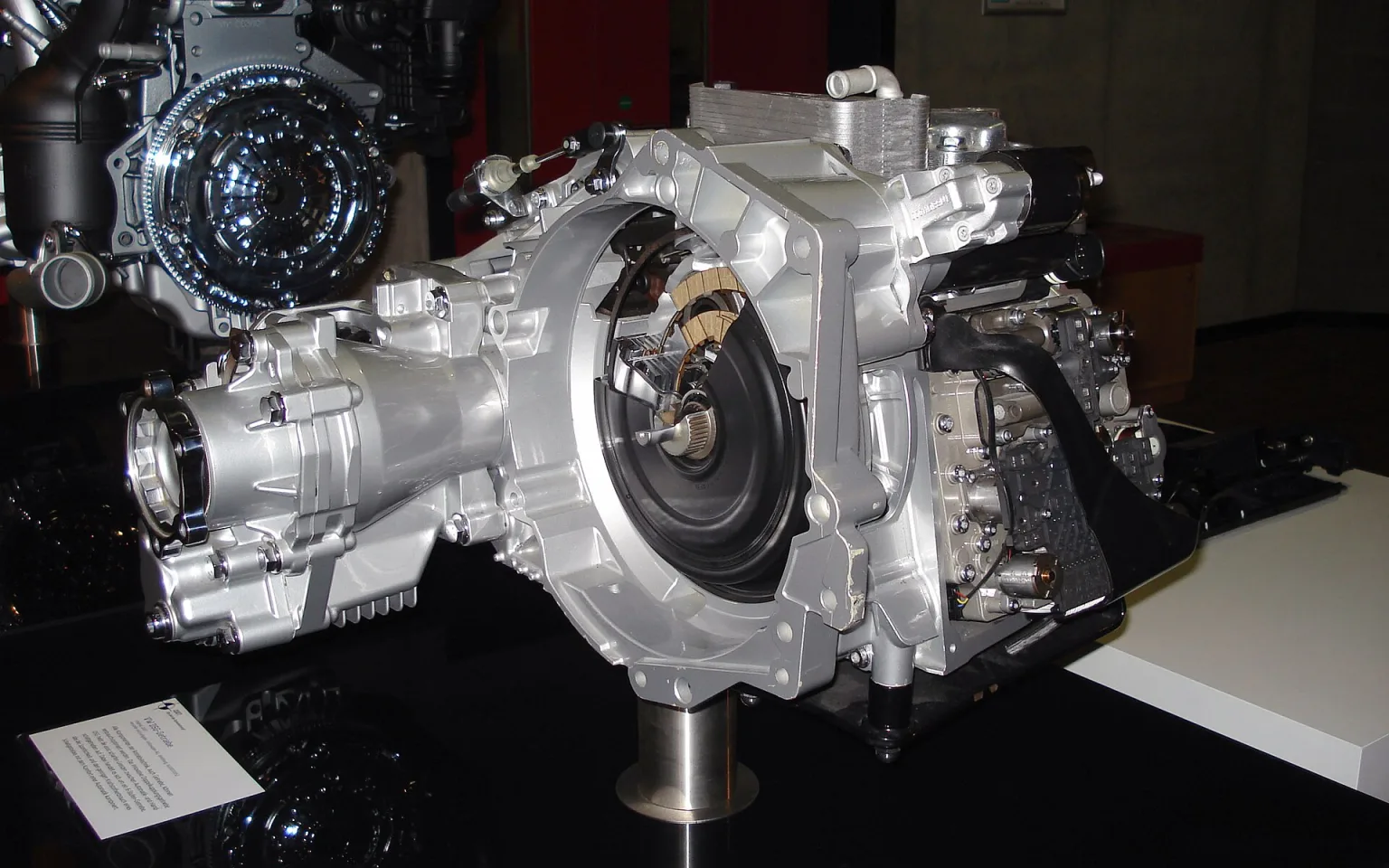 Volkswagen DSG transmission unit on display