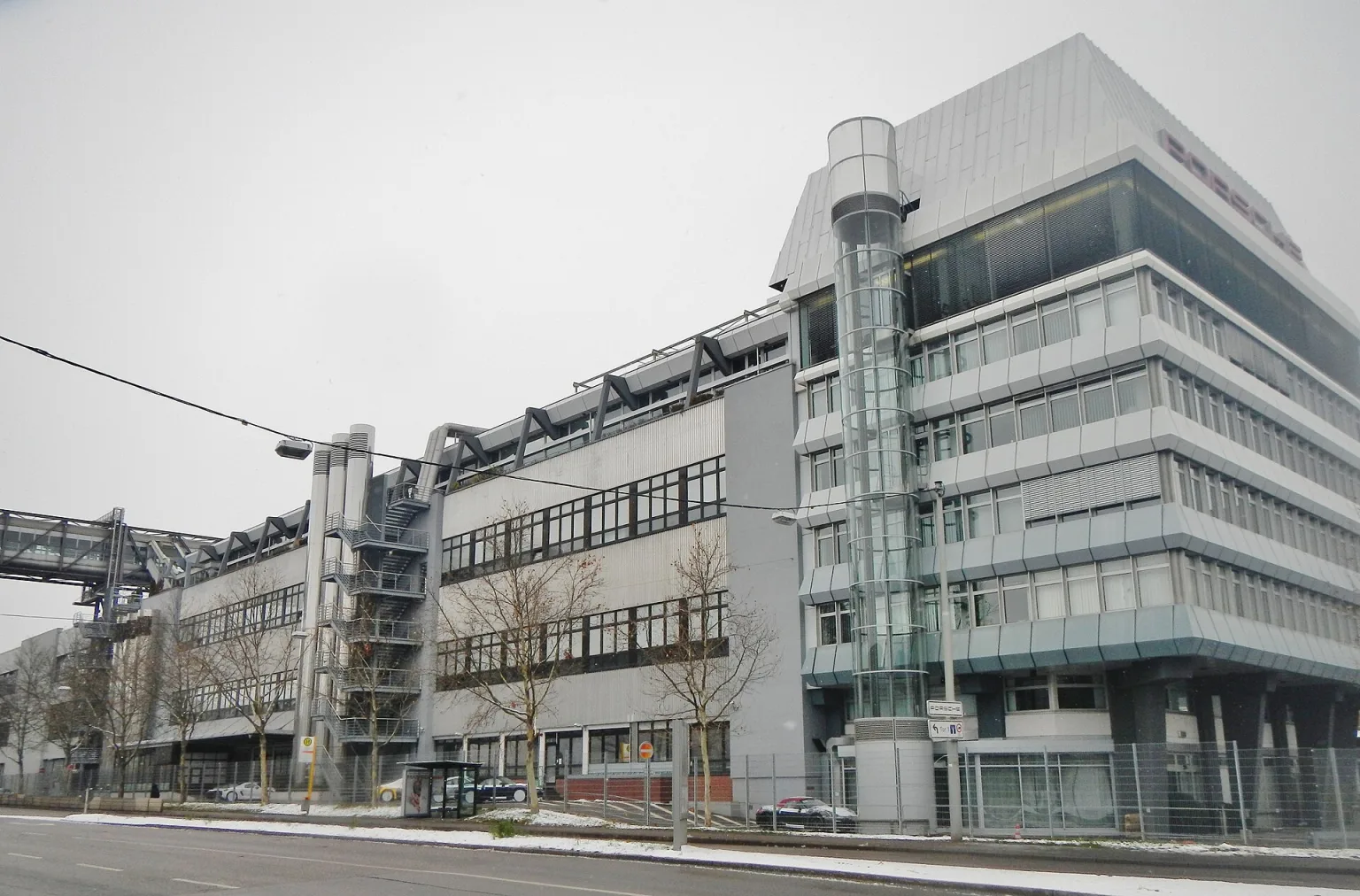 Porsche AG headquarters building in Stuttgart