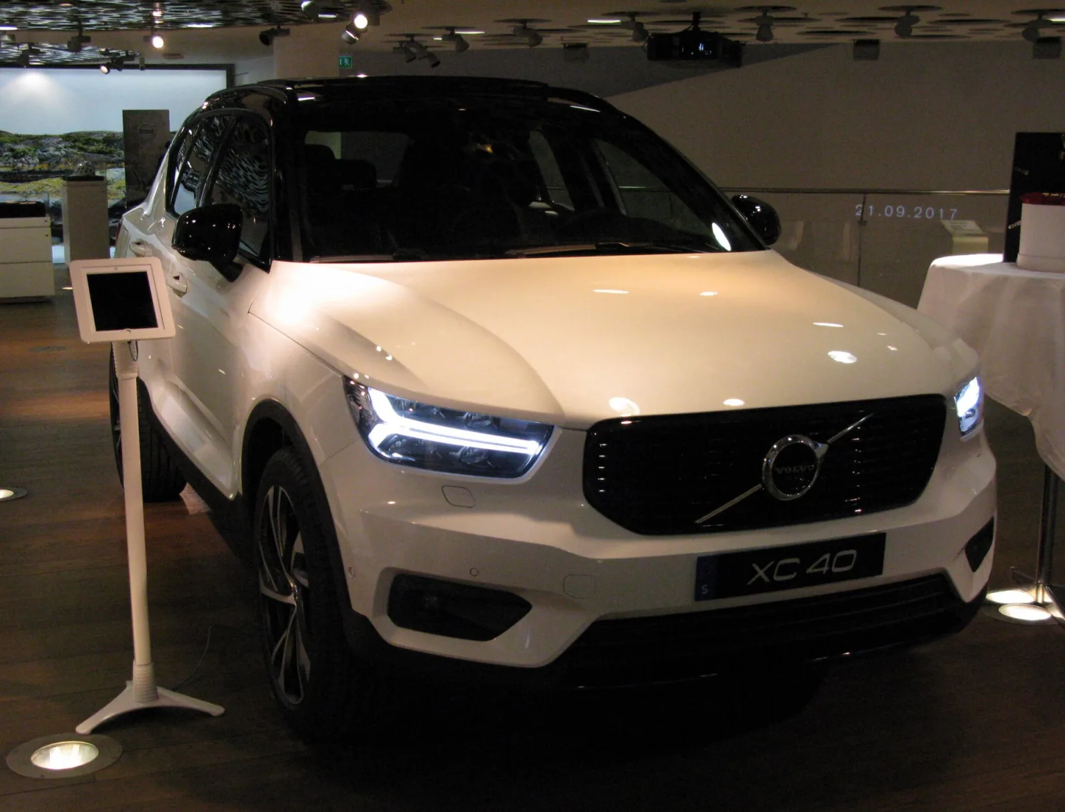 2018 Volvo XC40 parked on the street